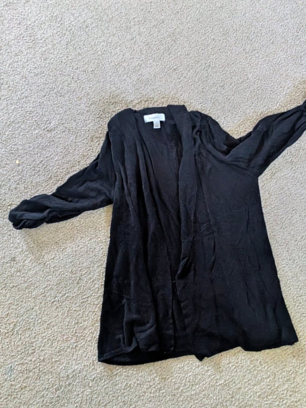 Black cardigan